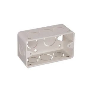 CAJA PLASTICA 2  BLANCA SN INSERTO INDUMA T1202-0027 TC1011-95