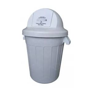 CONTENEDOR 120LT C/TAPA CUPULA VAIVEN BLANCO 574 COLPLAST 574