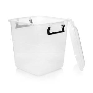 CONTENEDOR CUADRADO TRANSPARENTE 5L PLASTIRED CAMFIT 80673