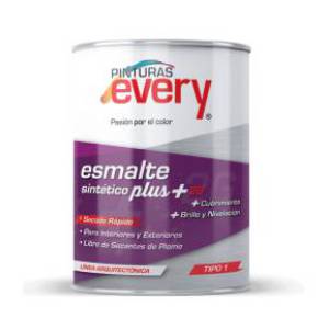   ESMALTE SINT PLUS WENGUE E-318 GALON PINTURAS EVERY E-318-GL