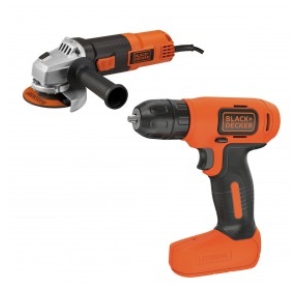 ESMERILADORA ANGULAR 41/2 + TALADRO ATORNILLADOR BLACK & DECKER G720K-B3U