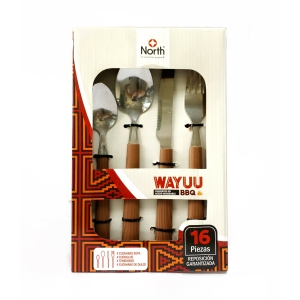 ESTUCHE WAYUU BBQ 16 PIEZAS 1448 NORTH NM1448