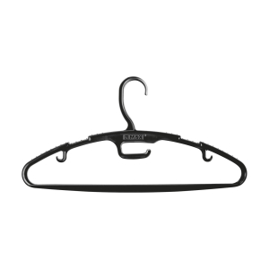 GANCHO PARA ROPA  RECICLADO X 10  7517 NEGRO RIMAX 7517