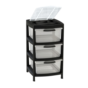   GAVETERO GRANDE TAPA ORGANIZADORA 3G  6497 NEGRO RIMAX 6497