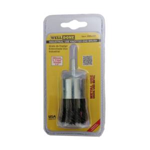 GRATA CON ESPIGO TIPO BROCHA ENTORCHADA 28MM WELLDONE EKS-028