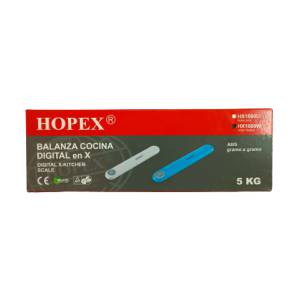 BALANZA COCINA EN X DIGITAL 5K BLANCO ABS (GRAMO-GRAMO) HOPE HX1680W
