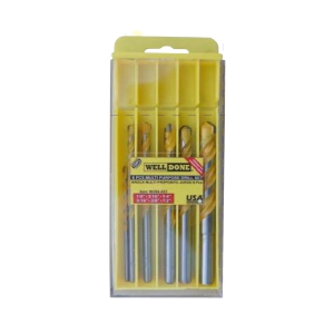   JGO BROCAS P/USO MULT MED 1/8 3/16 1/4 5/16 3/8 1/2 WELLDONE MUB6-SET