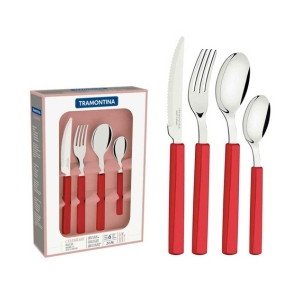   JGO CUBIERTOS 24 PZAS CELEBRARE ROJ- 29899/038 TRAMONTINA 29899/038