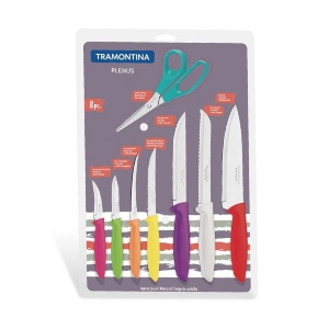   JGO CUCHILLOS 8 PZS PLENUS 23498/917 TRAMONTINA 23498/917