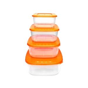 JUEGO RECIPIENTES CUADRADOS  PEQUEÑO DECORADO 12447