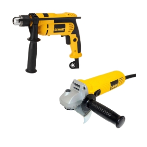 KIT TALADRO PERCUT 1/2 710W + PULIDORA PROFES 4 1/2 750W DEWALT DWD024-B3O