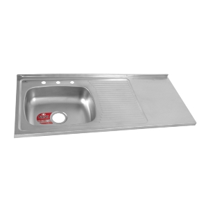 LAVAPLATOS ACERO INOX 120x50 LISO MEZ E/DCHO 1715 NORTH  NM1715