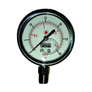 MANOMETRO C2 1/2 ASTRO GLICERINA 0-300 PSI IMF1038