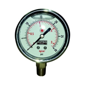 MANOMETRO C2 1/2 ASTRO GLICERINA 0-60 PSI IMF1039