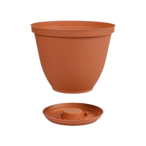 MATERA REDONDA RAFIA 25CM TERRACOTA 12994 RIMAX 12994
