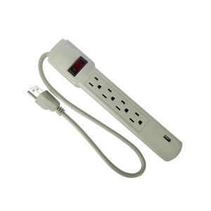 MULTITOMA 4 SALIDAS + USB SIN SUPRESOR 3010132 T&C 3010132