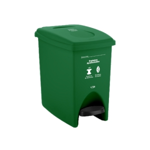 BASURERO PEDAL 10LT RESID ORGANICOS VDE 12181 RIMAX 12181