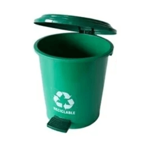 PAPELERA PED 12L PELET C/ETI VERDE OSC 251 COLPLAS 251