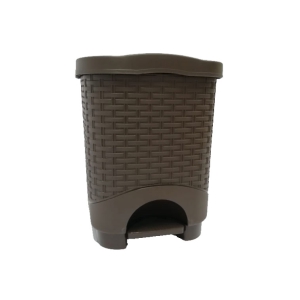 PAPELERA RATTAN PEDAL 8LT WENGUE 1093 COLPLAST 1093