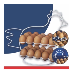 PORTA HUEVOS GALLINA 30 UNDS BLANCO 190 COLALAMBRES 190REPETIDO