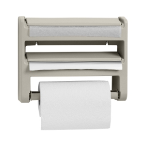 PORTARR TRIPLE + TOALLA COCINA 8049 TAUPE  RIMAX 8049