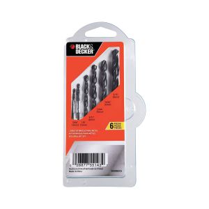 SET BROCAS HSS 6PZ BD0060CS BLACK&DECKER BD0060CS