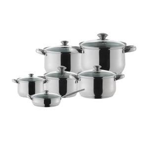   SET OLLAS ACERO INOX 12PZ PRIME DSGN 1123893 ILKO IL1123893