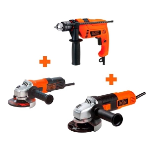   TALADRO PERCUTOR  1/2+PULI. ESMERILADORA+PULI.41/2 HD555-B3L BLACK & DECKER HD555-B3L
