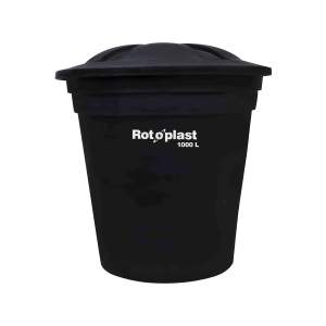 TANQUE BICAPA NEGRO 1000L C/T AFCN21005A ROTOPLAST AFCN21005A