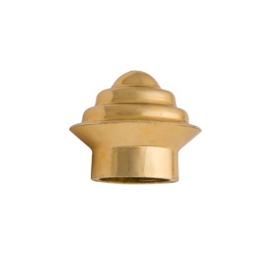 TERMINAL CUPULA 3/4 DORADA MARTILLADA LIDER VF1287