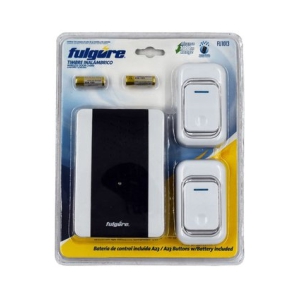   TIMBRE INALAMBRICO CON 2 CONTROLES Y CAMPANA A BAT 25 FU1013 FU1013
