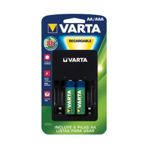 CARGADOR CON PILAS 2AA VPS132-2B VARTA