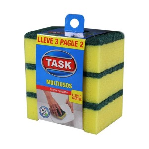 ESPONJA CELULOSA TASK C/FIBRA DE SISAL X2