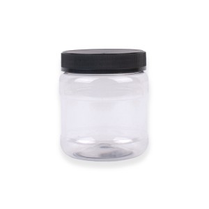 FRASCO PLASTICO TRANSPARENTE REDONDO + TAPA 300ML AJOVER