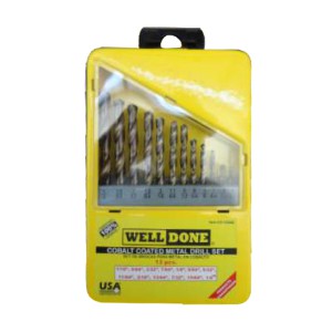 JUEGO BROCAS P/METAL RECTIFICADAS 13PZS REC COB WELLDONE