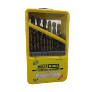   JUEGO BROCAS P/METAL RECTIFICADAS 21PZS REC COB WELLDONE