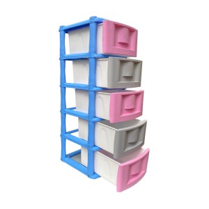   MUEBLE ORGANIZADOR X 5 AZUL HORTENSIA-ROSA RIMO