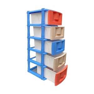   MUEBLE ORGANIZADOR X 5 AZUL HORTENSIA-SALMON PRIMAVERA RIMO